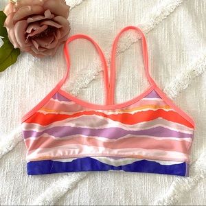 Lululemon power y sports bra coral size 6
